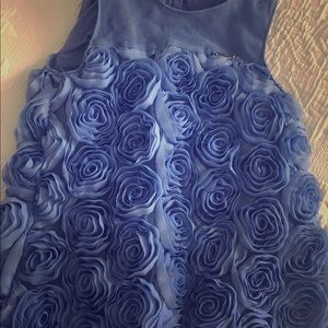 Mayoral blue rose dress 4t